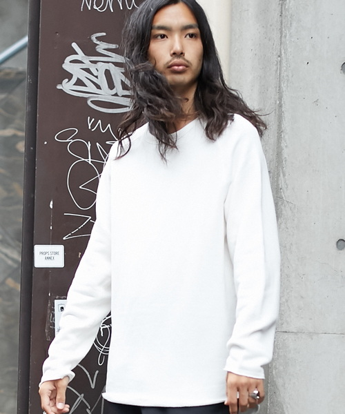 AMERICAN RAG CIE（アメリカンラグシー）の「ロゴ 刺繍 ビックシルエット フレンチテリー スウェットWEB限定（スウェット・メンズ・ホワイト/ブラック/グレー・2/1）」の2枚目の写真