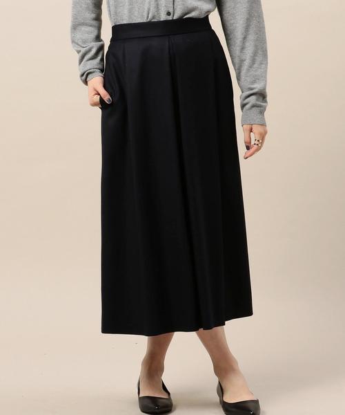 BEAUTY&YOUTH UNITED ARROWS（ビューティーアンドユースユナイテッドアローズ）の「BY サキソニータックスカート◆（スカート・レディース・レッド/マスタード/ネイビー/ワインレッド・FREE）」の2枚目の写真