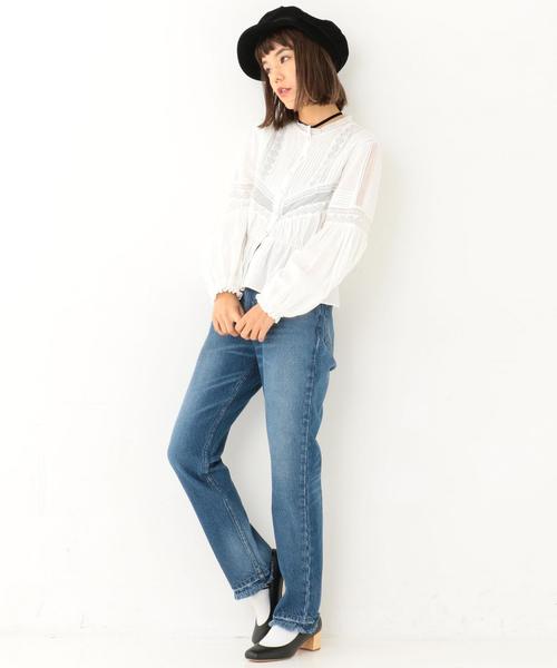 Another Edition（アナザーエディション）の「デニムストレート5ポケット/ AECM DNM STRAIGIHT 5POC◆（デニムパンツ・レディース・コバルトブルー・MEDIUM/SMALL）」の11枚目の写真