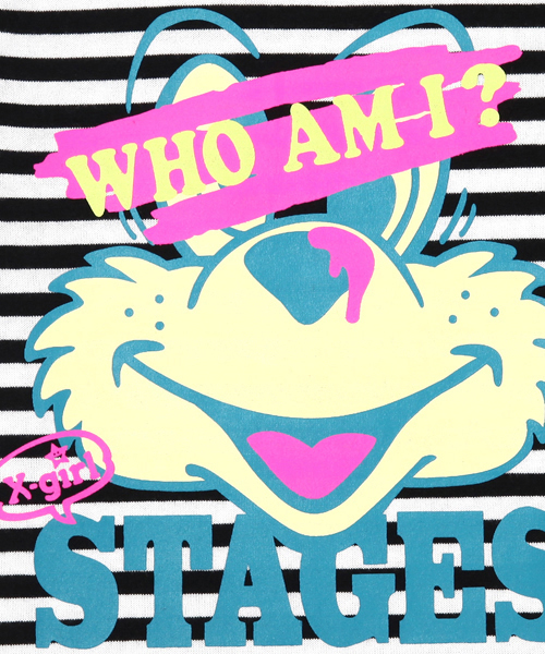 X-girl Stages（エックスガールステージス）の「S/S  TEE  "WHO  AM  I ?"(12M～3T)（Tシャツ/カットソー・キッズ・ブラック/パープル/オレンジ・12M/2T/3T）」の6枚目の写真
