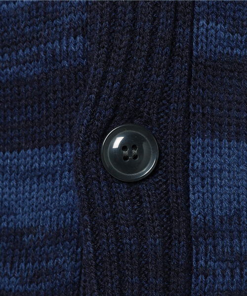 THE CASUAL（カジュアル）の「グラデーションカーディガン／タートルネックカットソーアンサンブル（カーディガン/ボレロ・メンズ・ネイビー・M）」の8枚目の写真