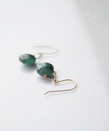 anq.（アンク）の「「anq.」K18/K10・天然石マロンピアス　誕生石（ピアス（両耳用））」