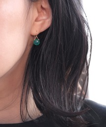 anq.（アンク）の「「anq.」K18/K10・天然石マロンピアス　誕生石（ピアス（両耳用））」