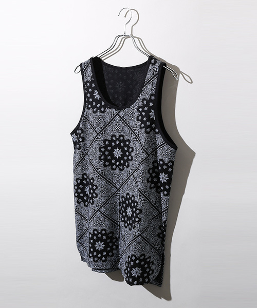 WEGO（ウィゴー）の「WEGO/パターンロングタンクトップ（タンクトップ・メンズ・その他3/その他2/その他1/その他7/その他8/その他6/その他4/その他5・LARGE/MEDIUM）」の8枚目の写真