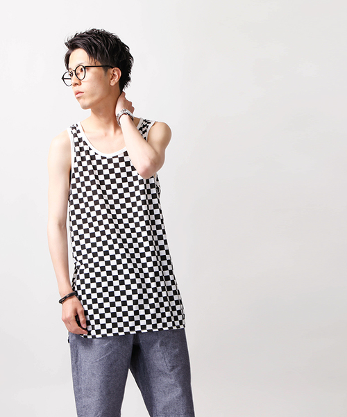 WEGO（ウィゴー）の「WEGO/パターンロングタンクトップ（タンクトップ・メンズ・その他3/その他2/その他1/その他7/その他8/その他6/その他4/その他5・LARGE/MEDIUM）」の16枚目の写真