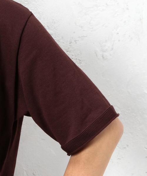 green label relaxing（グリーンレーベルリラクシング）の「SC DRY-MIX ﾎﾟｹｯﾄ ｸﾙｰﾈｯｸ / 半袖ニット / カットソー ＜機能性素材＞ 吸水速乾 ◆（Tシャツ/カットソー・メンズ・ターコイズブルー/ホワイト/ワインレッド/ブラック・LARGE/MEDIUM/SMALL）」の15枚目の写真