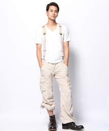 goa（ゴア）の「綿麻ｻｽﾍﾟﾝﾀﾞｰｶｰｺﾞPT（カーゴパンツ）」 - WEAR