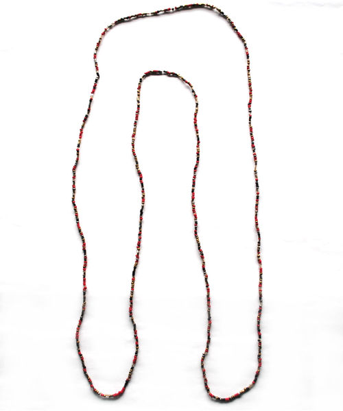 BEATJIVE（ビートジャイブ）の「ネイティブデザイン ロングビーズネックレス（ネックレス・メンズ・ブラック/レッド・FREE）」の11枚目の写真