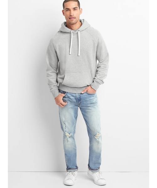 GAP（ギャップ）の「Cone Denim スリムフィット ダメージジーンズ（Gapflex）（デニムパンツ・メンズ・ライトインディゴブルー・29W 30L/30W 30L/33W 32L/34W 32L/36W 32L/31W 30L/32W 30L/31W 32L/32W 32L/28W 30L）」の3枚目の写真