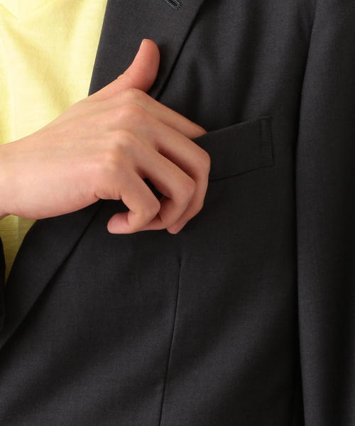 green label relaxing（グリーンレーベルリラクシング）の「NM メンシルクストレッチツイルジャケット M68 ◆（テーラードジャケット・メンズ・ダークグレー/ネイビー/ダークブラウン・L/M/S）」の19枚目の写真