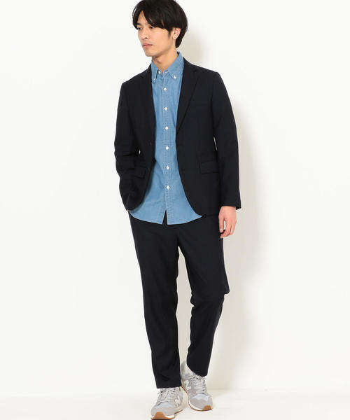 green label relaxing（グリーンレーベルリラクシング）の「NM メンシルクストレッチツイルジャケット M68 ◆（テーラードジャケット・メンズ・ダークグレー/ネイビー/ダークブラウン・L/M/S）」の10枚目の写真