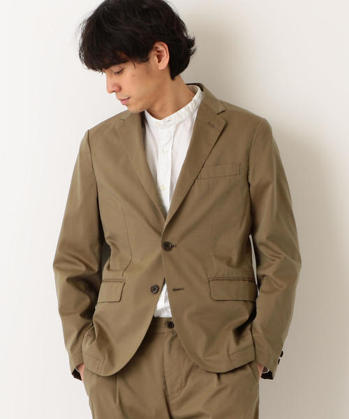 green label relaxing（グリーンレーベルリラクシング）の「NM メンシルクストレッチツイルジャケット M68 ◆（テーラードジャケット・メンズ・ダークグレー/ネイビー/ダークブラウン・L/M/S）」の9枚目の写真