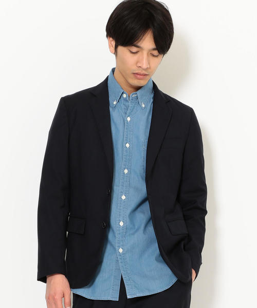 green label relaxing（グリーンレーベルリラクシング）の「NM メンシルクストレッチツイルジャケット M68 ◆（テーラードジャケット・メンズ・ダークグレー/ネイビー/ダークブラウン・L/M/S）」の7枚目の写真