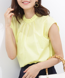 N.（N. Natural Beauty Basic） | ボイルローンギャザーネックブラウス(シャツ/ブラウス)