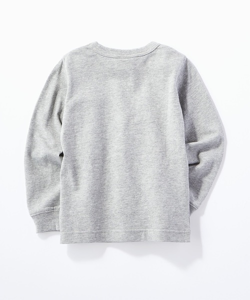 Champion（チャンピオン）の「【Champion】ビッグロゴプリントロンＴ（Tシャツ/カットソー・キッズ・オフホワイト/グレー/ネイビー・100/110/120/130/140）」の4枚目の写真