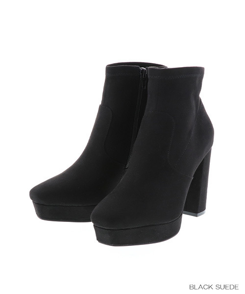 RANDA(ランダ)の「ストレッチブーツ(ブーツ・レディース・ブラック/ブラックミックス/ブラック系その他・S/M/L/LL)」の1枚目の写真