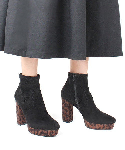 RANDA(ランダ)の「ストレッチブーツ(ブーツ・レディース・ブラック/ブラックミックス/ブラック系その他・S/M/L/LL)」の3枚目の写真