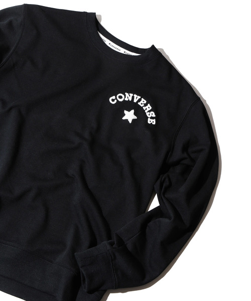 CONVERSE（コンバース）の「∴WEGO/CONVERSE別注サガラ刺繍プルオーバー（スウェット・メンズ・ホワイト/ブラック/ピンク/トリコロール/ワイン/ダークグリーン・MEDIUM/LARGE）」の3枚目の写真