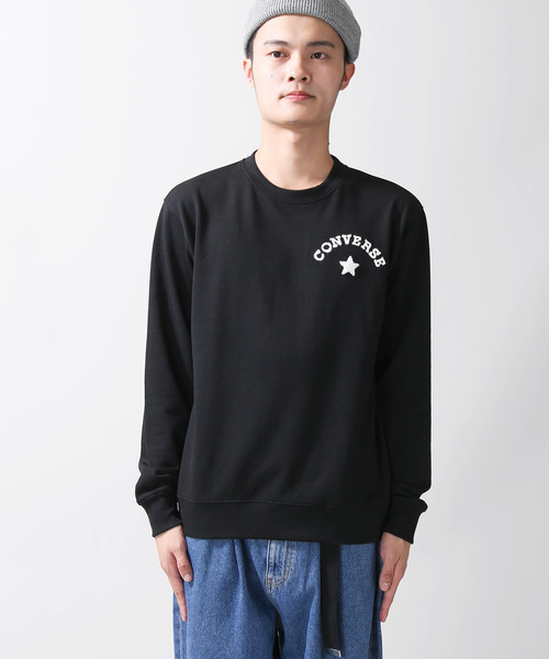 CONVERSE（コンバース）の「∴WEGO/CONVERSE別注サガラ刺繍プルオーバー（スウェット・メンズ・ホワイト/ブラック/ピンク/トリコロール/ワイン/ダークグリーン・MEDIUM/LARGE）」の14枚目の写真