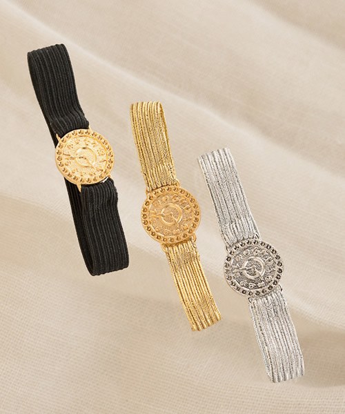 mother（マザー）の「◇LuiiRe限定 WATCH GOMME BRACELET（ブレスレット・レディース・シルバー/ゴールド/ブラック・FREE）」の4枚目の写真