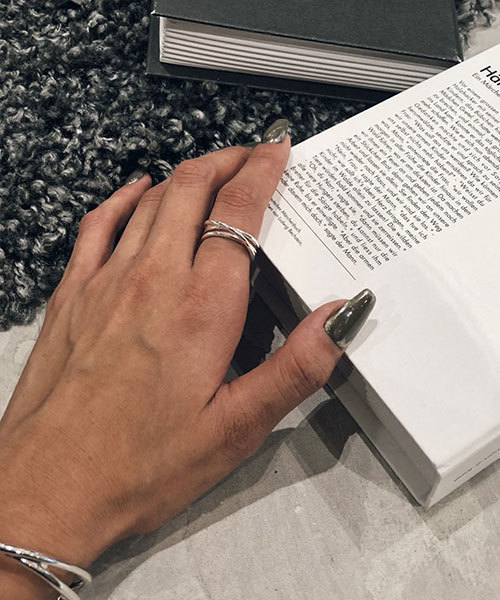 TRUNC（トランクエイティーエイト）の「Two Lines Ring（リング・レディース・シルバー・11号/13号）」の2枚目の写真