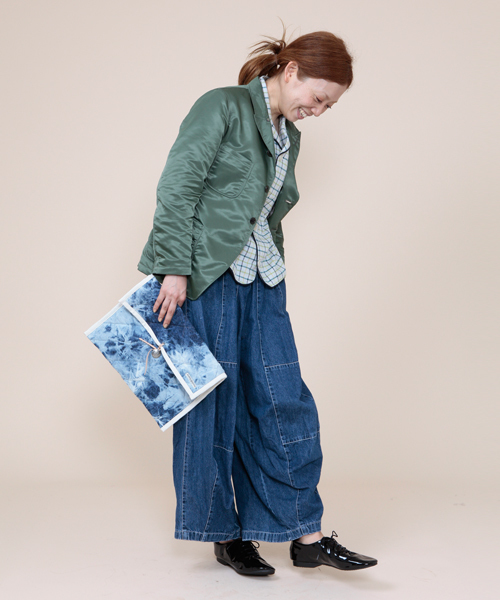 BEAMS BOY(ビームスボーイ)の「△Sanca / Nylon Twill Jacket(テーラードジャケット・レディース・オリーブ・ONE SIZE)」の13枚目の写真