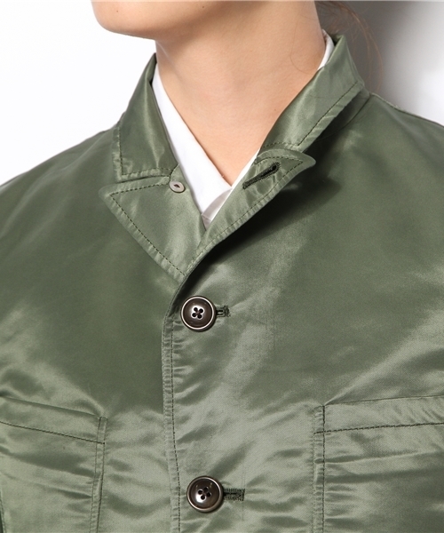 BEAMS BOY(ビームスボーイ)の「△Sanca / Nylon Twill Jacket(テーラードジャケット・レディース・オリーブ・ONE SIZE)」の6枚目の写真