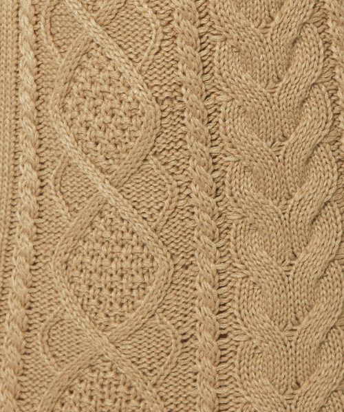 apres jour（アプレジュール）の「【1周年記念アイテム】ケーブルニット台形スカート【ZOZOTOWN限定アイテム】（スカート・レディース・ベージュ/ブラウン/クリーム/ラベンダー・フリー）」の7枚目の写真