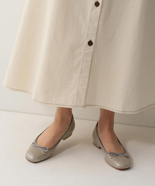 ODETTE E ODILE(オデットエオディール)の「【WEB限定】O バレエFLT15●↓↑(バレエシューズ・レディース・オフホワイト/シルバー/ブラック/レッド・21.5cm/22cm/22.5cm/23cm/23.5cm/24cm/24.5cm/25cm)」の14枚目の写真