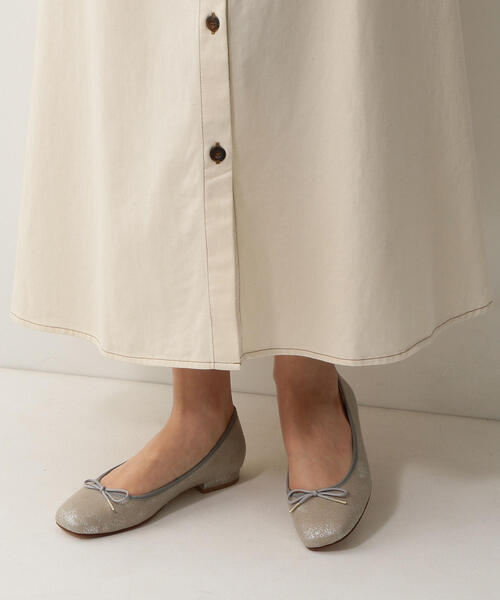 ODETTE E ODILE(オデットエオディール)の「【WEB限定】O バレエFLT15●↓↑(バレエシューズ・レディース・オフホワイト/シルバー/ブラック/レッド・21.5cm/22cm/22.5cm/23cm/23.5cm/24cm/24.5cm/25cm)」の15枚目の写真