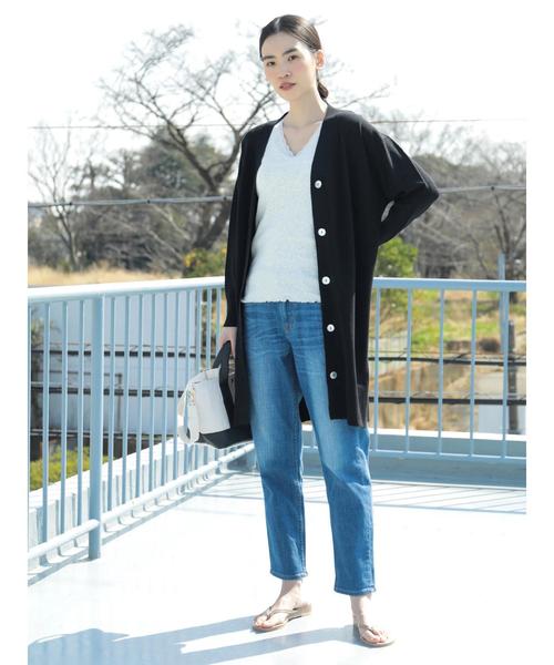 AMERICAN HOLIC（アメリカンホリック）の「ロングカーディガン（カーディガン/ボレロ・レディース・ブラック/ベージュ/アイボリー/グレー系その他・FREE）」の14枚目の写真