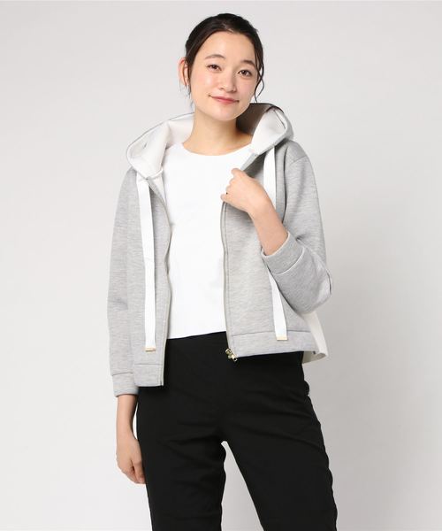 mal. ボンディングパーカー グレー　新品未使用 ボンディング逆開ZIPパーカー(カットソー) | Alphabet's