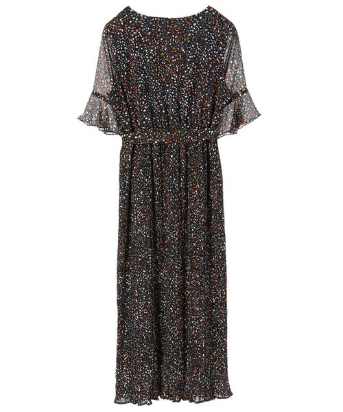 YECCA VECCA（イェッカヴェッカ）の「2wayランダムプリーツワンピース ●（ワンピース・レディース・ネイビー/アイボリー・FREE）」の10枚目の写真