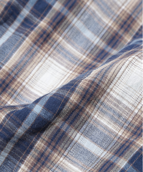 goa（ゴア）の「リネンコットンオリジナルチェックシャツ（シャツ/ブラウス・レディース・ベージュ/グリーン/ブルー/レッド・FREE）」の10枚目の写真