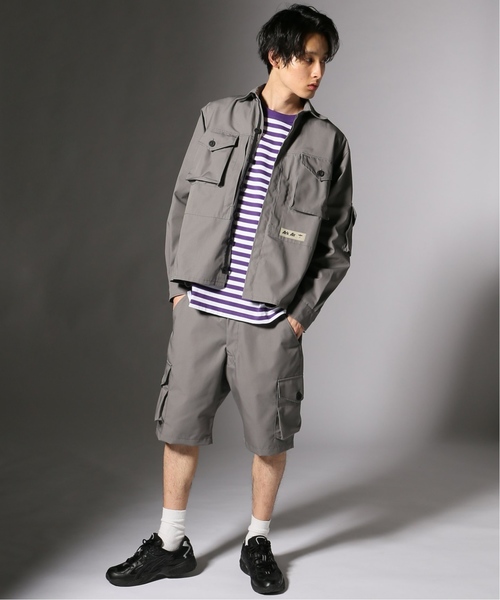 JOURNAL STANDARD(ジャーナルスタンダード)の「ARKAIR×JS/アークエア別注:COMBAT SHORTS#(その他パンツ・メンズ・カーキ/チャコールグレー・30/32)」の7枚目の写真