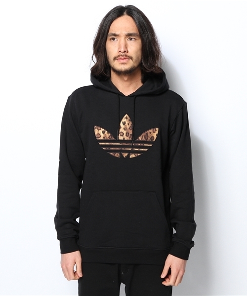 adidas Originals（アディダスオリジナルス）の「アディダス オリジナルス アニマル フーディ adidas Originals ANIMAL HOODIE（パーカー・メンズ・ブラック・MEDIUM/SMALL/LARGE/X-LARGE）」の5枚目の写真