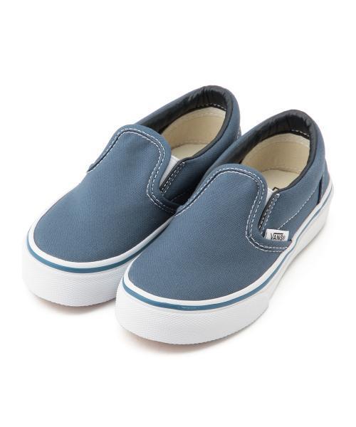 VANS（バンズ）の「VANS / CLASSIC SLIP-ON (13～21cm)（スニーカー・キッズ・ブラック/ブルー系その他・9(14cm)/8(13cm)/13(18cm)/Y2(20cm)/Y3(21cm)/10(15cm)/Y1(19cm)/12(17cm)/11(16cm)/Y4(22cm)）」の3枚目の写真