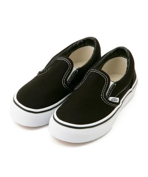 VANS（バンズ）の「VANS / CLASSIC SLIP-ON (13～21cm)（スニーカー・キッズ・ブラック/ブルー系その他・9(14cm)/8(13cm)/13(18cm)/Y2(20cm)/Y3(21cm)/10(15cm)/Y1(19cm)/12(17cm)/11(16cm)/Y4(22cm)）」の4枚目の写真