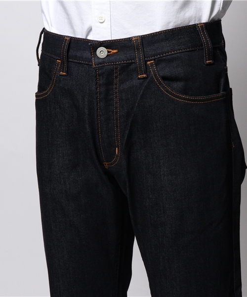 JOURNAL STANDARD（ジャーナルスタンダード）の「ライトストレッチデニムスタプレ型パンツ　#（デニムパンツ・メンズ・ダークブルー/ネイビー・LARGE/MEDIUM/SMALL）」の4枚目の写真