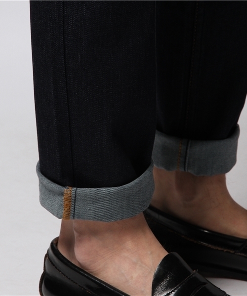 JOURNAL STANDARD（ジャーナルスタンダード）の「ライトストレッチデニムスタプレ型パンツ　#（デニムパンツ・メンズ・ダークブルー/ネイビー・LARGE/MEDIUM/SMALL）」の7枚目の写真