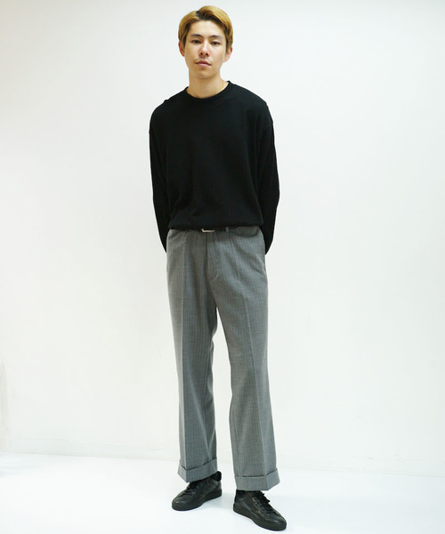 bukht（ブフト）の「bukht STANDARD LS /TEE -CORE COMPACT YARN-（Tシャツ/カットソー・メンズ・ホワイト/ブラック/アッシュブラウン/オレンジ・S/M/L）」の2枚目の写真