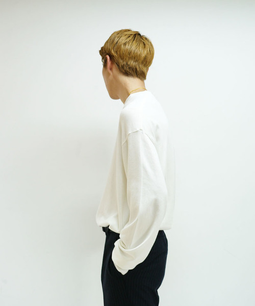 bukht（ブフト）の「bukht STANDARD LS /TEE -CORE COMPACT YARN-（Tシャツ/カットソー・メンズ・ホワイト/ブラック/アッシュブラウン/オレンジ・S/M/L）」の6枚目の写真