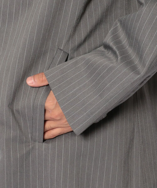 Norwegian Rain(ノルウェージャンレイン)の「Norwegian Rain(ノルウェイジャンレイン) GENEVE(ステンカラーコート・メンズ・グレー・SMALL/LARGE/X-SMALL)」の8枚目の写真