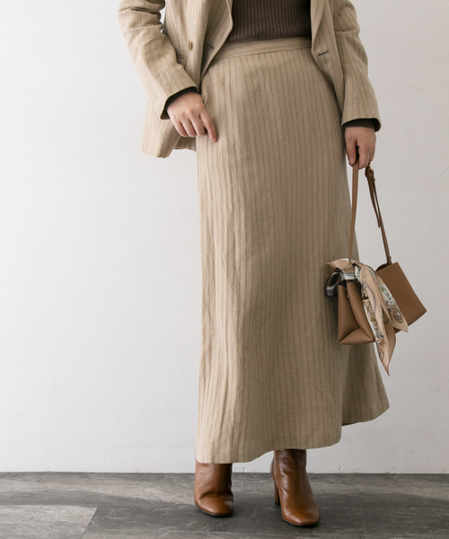 セール】ウールリネンヘリンボンスカート∴（スカート）｜URBAN