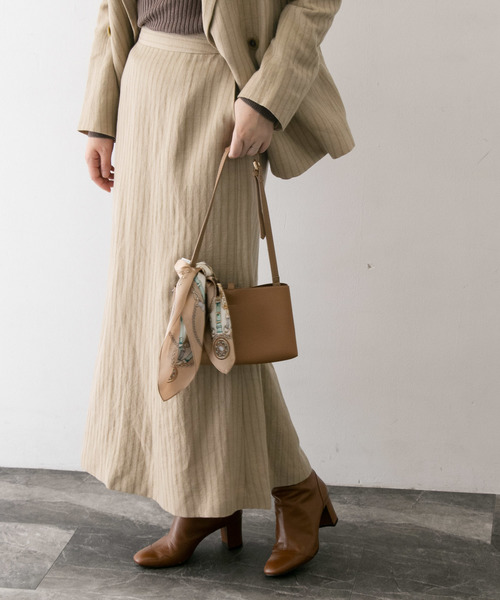 URBAN RESEARCH ROSSO(アーバンリサーチロッソ)の「ウールリネンヘリンボンスカート∴(スカート・レディース・ベージュ/グレー・36/38)」の7枚目の写真