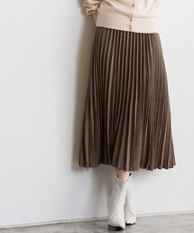 Pierrot | フェイクスエードロングプリーツスカート(スカート)