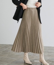 Pierrot | スエードタッチロングプリーツスカート(スカート)