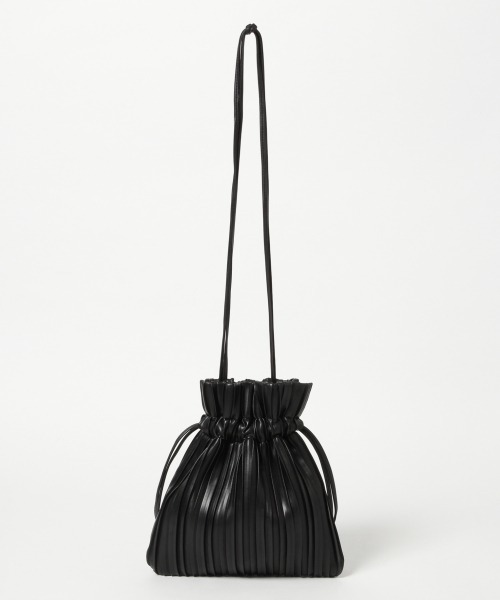 GLOBAL WORK（グローバルワーク）の「プリーツキンチャク/868719（ショルダーバッグ・レディース・ブラック/ライトブルー/ブラウン/アイボリー・FREE）」の6枚目の写真