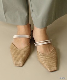 RANDA | ソフトスクエアトゥミュールシューズ(パンプス)