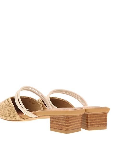 RANDA（ランダ）の「ソフトスクエアトゥミュールシューズ（パンプス・レディース・ブラック/ベージュ/ブラウン・LL/M/L/S）」の7枚目の写真